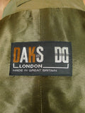 26/0065 near immaculate invertere for daks green corduroy shooting style jacket field coat 43 short