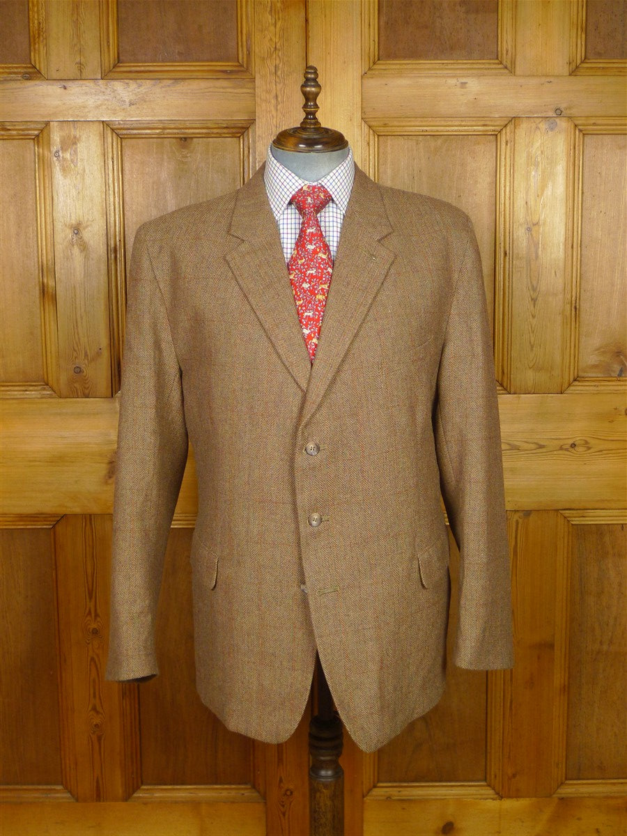 26/0066 vintage heavyweight haggart of aberfeldy scottish tweed suit w/ action back 48 regular to long