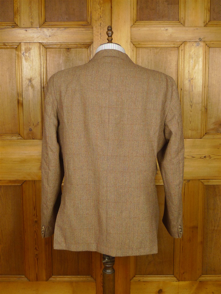 26/0066 vintage heavyweight haggart of aberfeldy scottish tweed suit w/ action back 48 regular to long