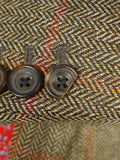 26/0061 near immaculate chester barrie savile row brown / red wp check tweed sports jacket blazer 38 regular