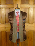 26/0061 near immaculate chester barrie savile row brown / red wp check tweed sports jacket blazer 38 regular