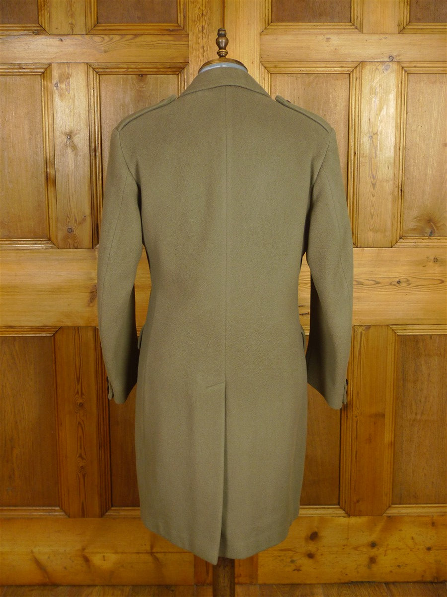 26/0080 vintage heavyweight crombie melton wool british warm coat overcoat 40