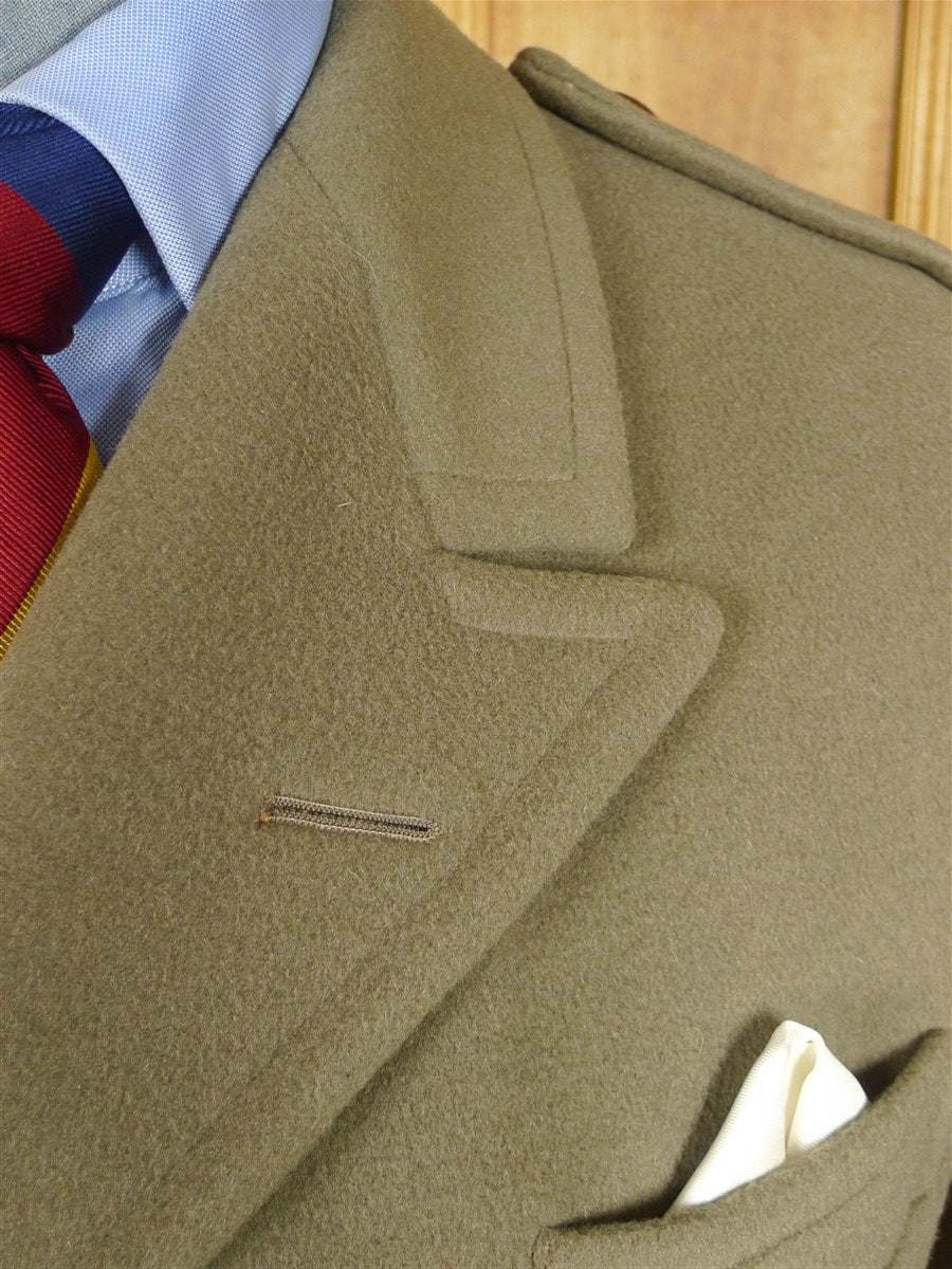 26/0080 vintage heavyweight crombie melton wool british warm coat overcoat 40