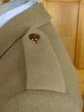 26/0080 vintage heavyweight crombie melton wool british warm coat overcoat 40