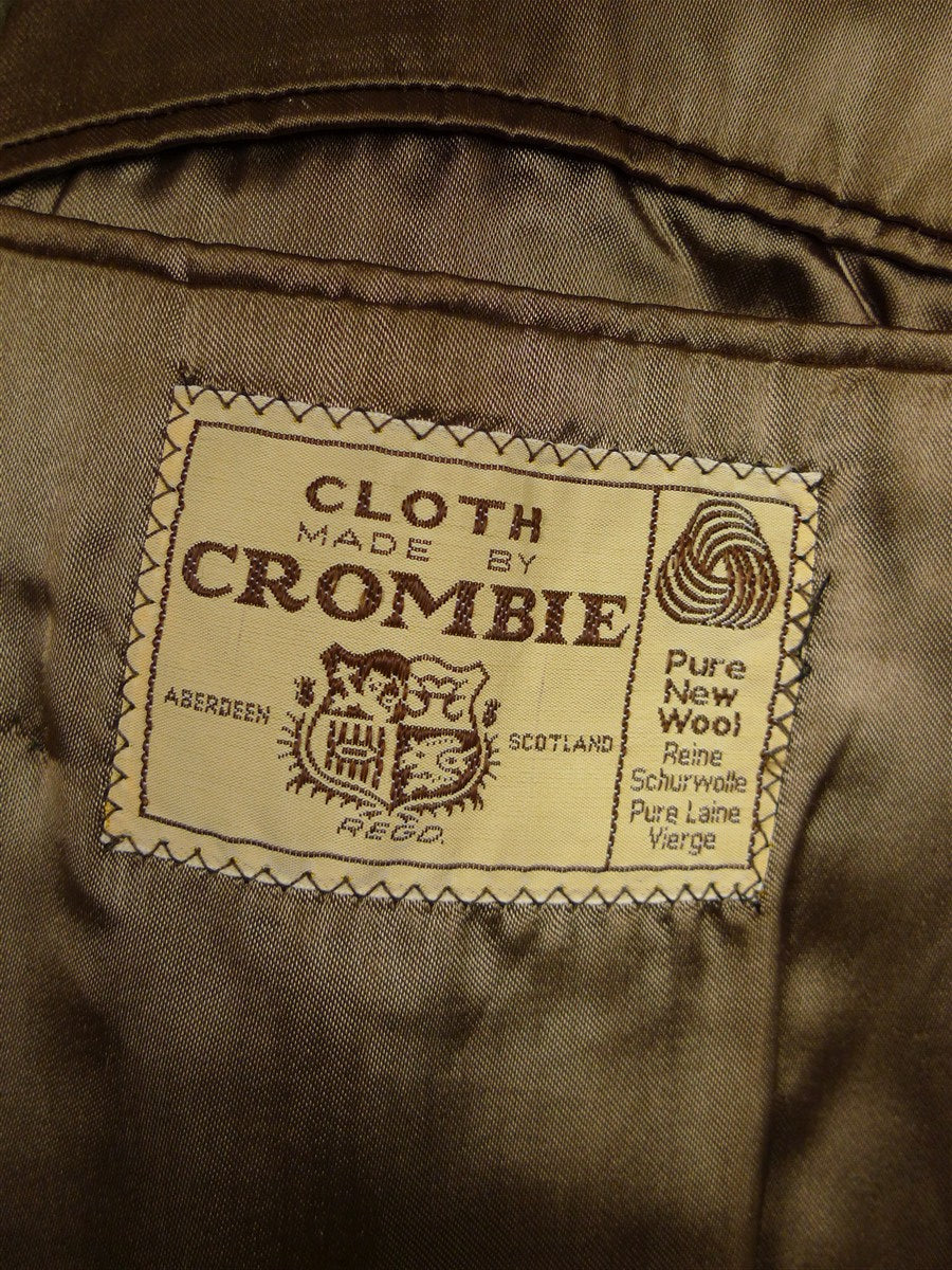 26/0080 vintage heavyweight crombie melton wool british warm coat overcoat 40