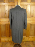 26/0077 immaculate vintage grey crombie wool overcoat 42-43