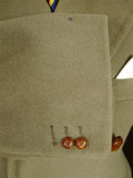 26/0073 extra-heavyweight 1950s vintage british warm overcoat w/ original leather buttons 39 short