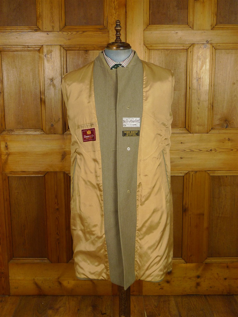 26/0074 vintage west of england venetian wool fly-front raincoat overcoat 41-42