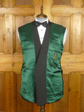 26/0067 immaculate pakeman catto carter black barathea wool / grosgrain facing d/b dinner suit 44 long
