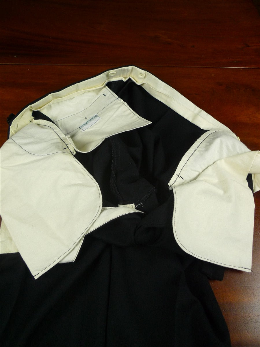 26/0067 immaculate pakeman catto carter black barathea wool / grosgrain facing d/b dinner suit 44 long