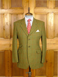 26/0082 crombie green wp check tweed sports jacket 38-39 regular