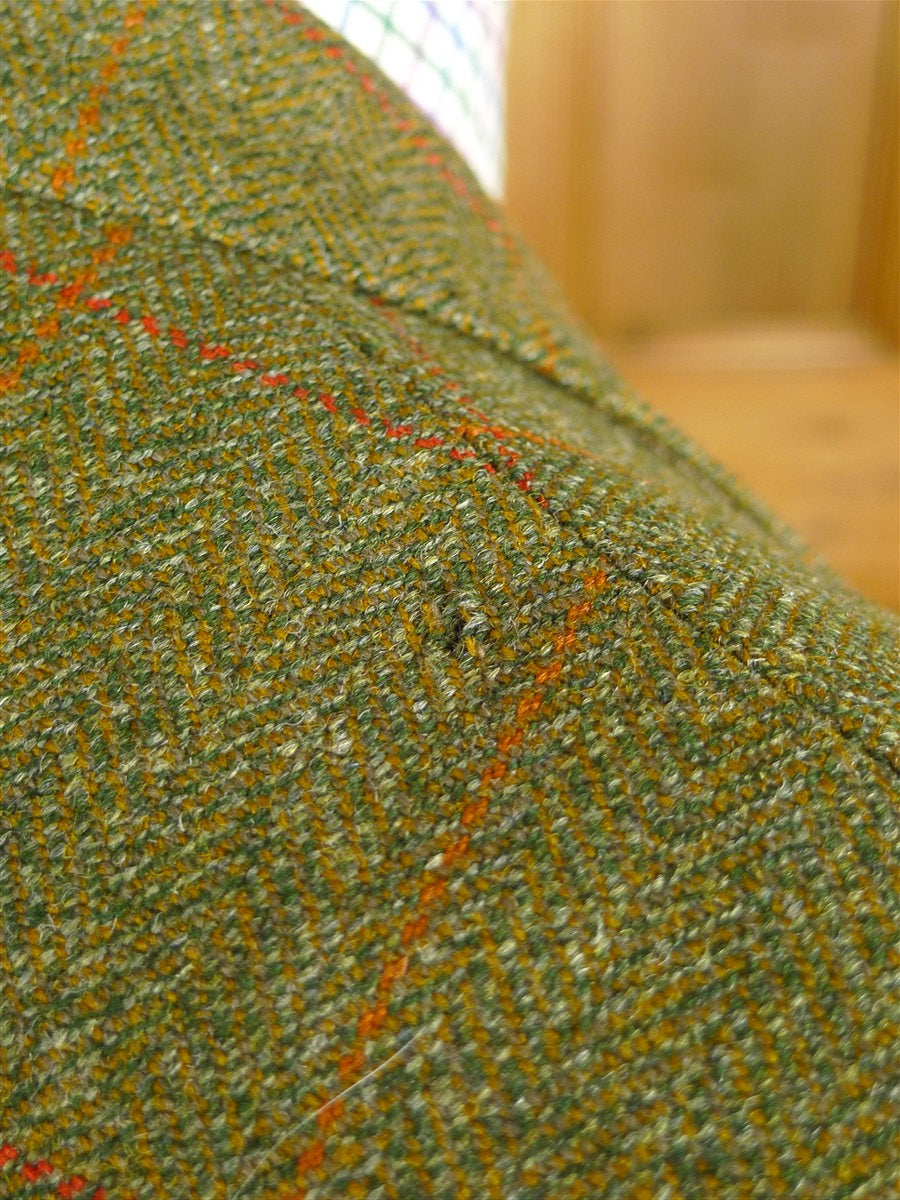 26/0082 crombie green wp check tweed sports jacket 38-39 regular