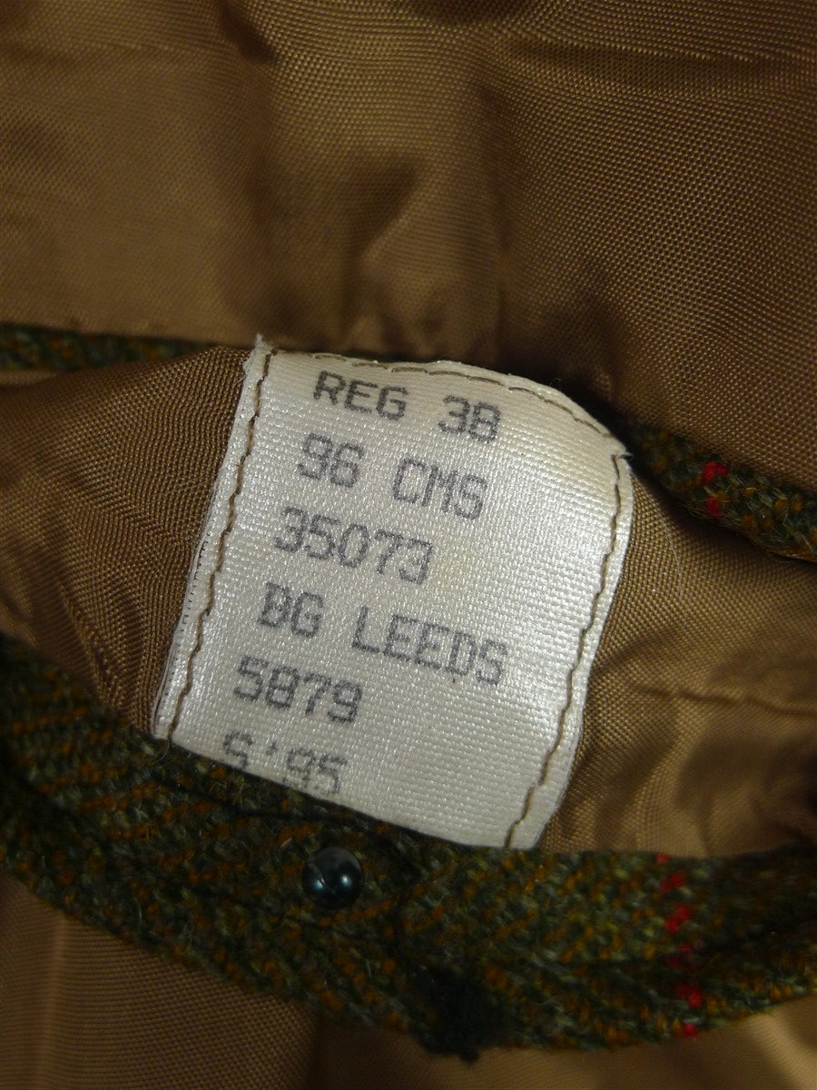 26/0082 crombie green wp check tweed sports jacket 38-39 regular