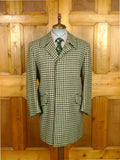 26/0091 fabulous 1960s vintage crombie wool large houndstooth check tweed coat overcoat 42-44
