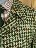 26/0091 fabulous 1960s vintage crombie wool large houndstooth check tweed coat overcoat 42-44