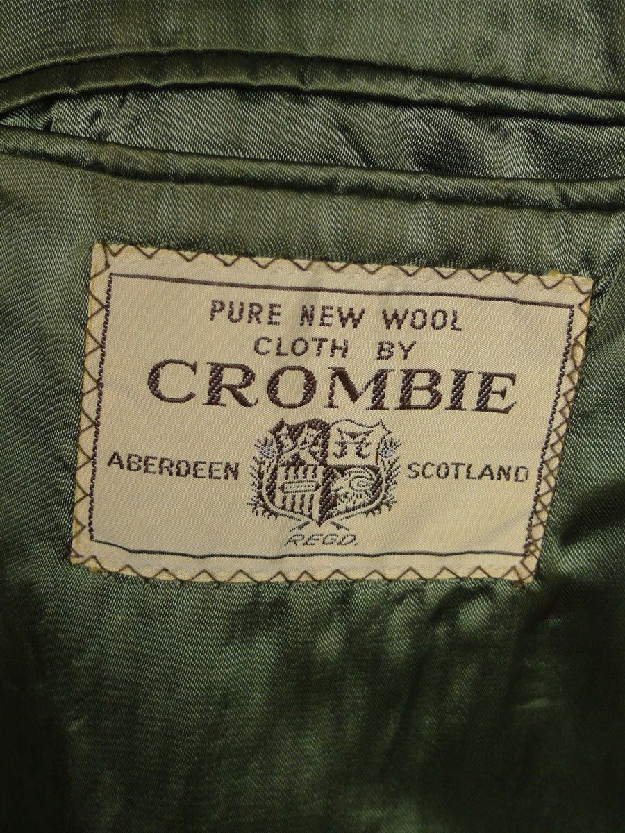 26/0091 fabulous 1960s vintage crombie wool large houndstooth check tweed coat overcoat 42-44