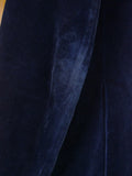 26/0083 vintage 1970s st michael black & gold lapel blue velvet evening jacket 40 regular