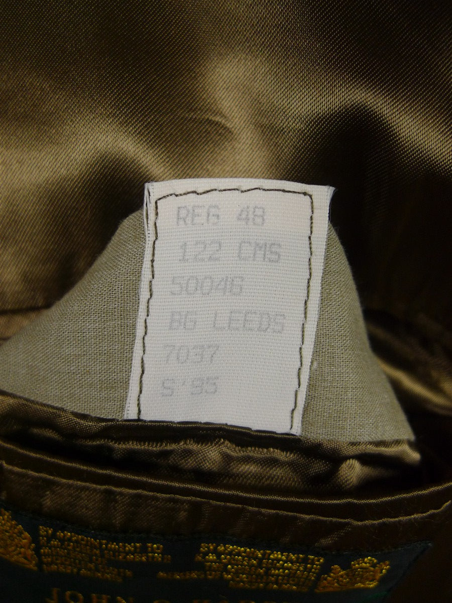 26/0100 vintage john g hardy stone venetian wool covert coat overcoat 48