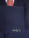 26/0094 immaculate vintage crombie navy blue fly-front wool overcoat 43-44