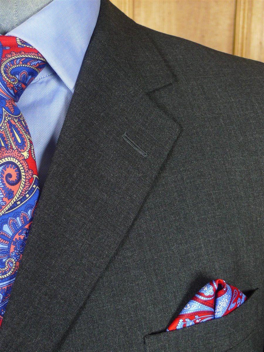 26/0108 immaculate vintage hackett super 120s grey wool suit 46 regular