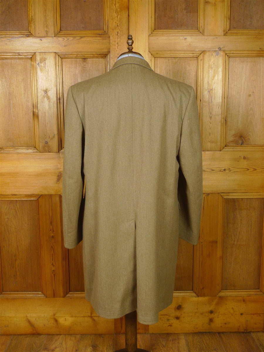 26/0096 near immaculate vintage british venetian wool covert coat overcoat 48 regular