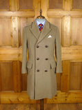 26/0102 near immaculate bespoke tailor extra-heavyweight crombie melton wool d/b british warm overcoat coat 38-39