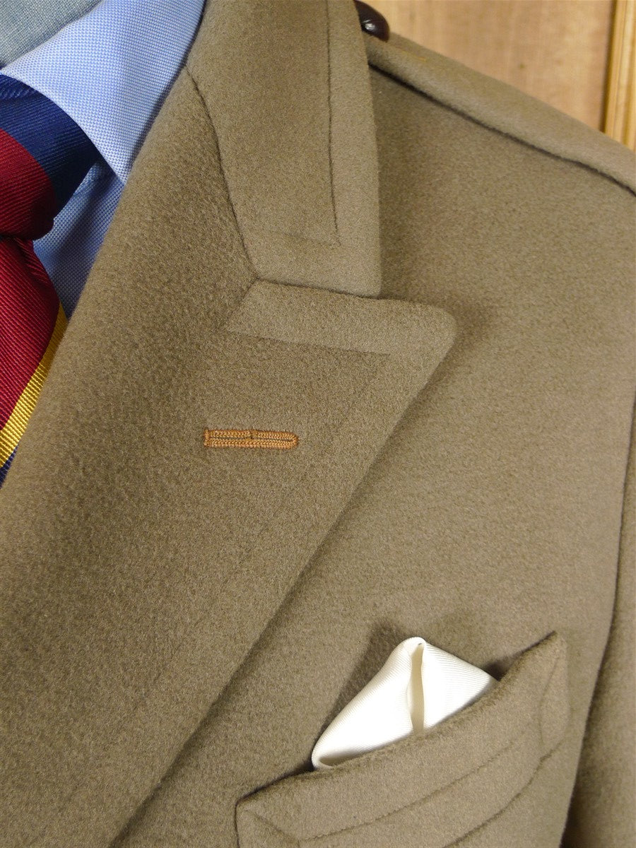 26/0102 near immaculate bespoke tailor extra-heavyweight crombie melton wool d/b british warm overcoat coat 38-39