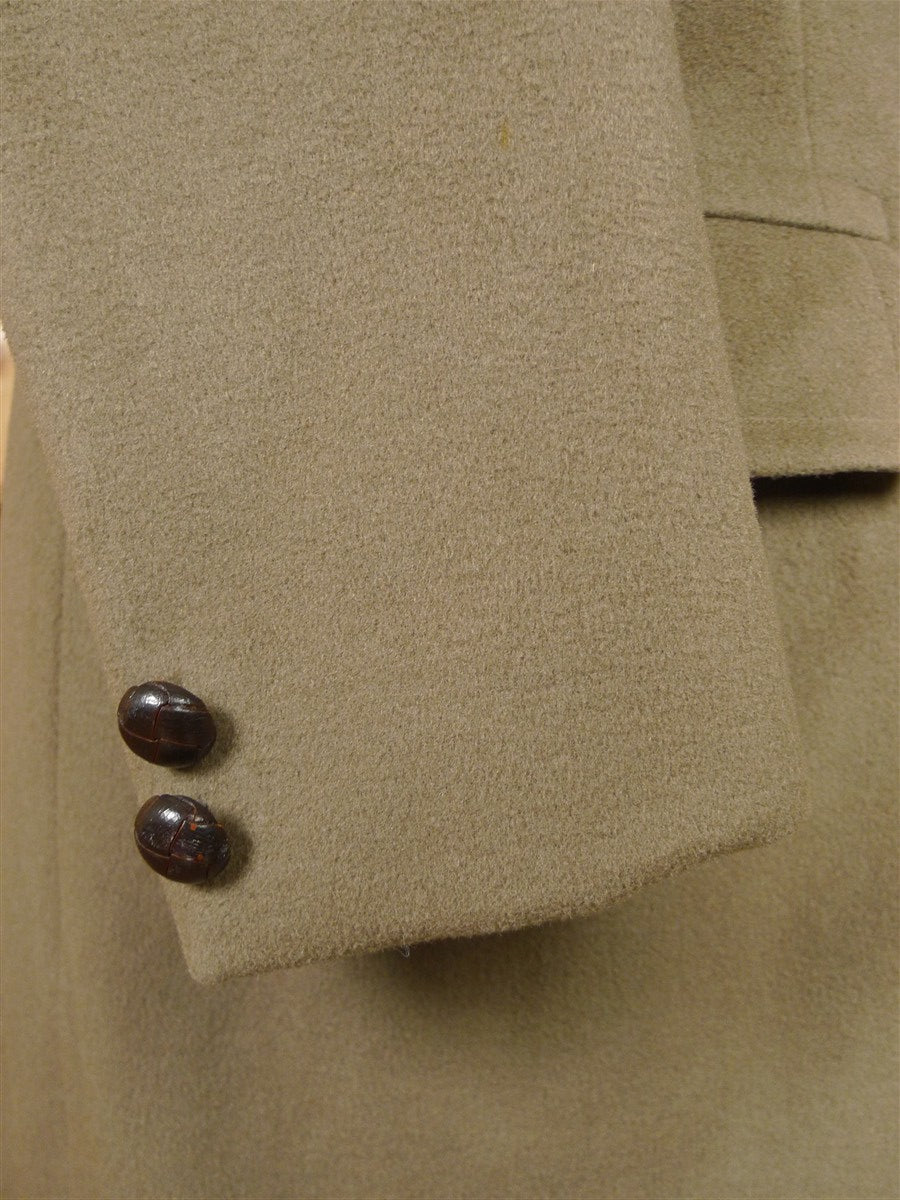 26/0102 near immaculate bespoke tailor extra-heavyweight crombie melton wool d/b british warm overcoat coat 38-39