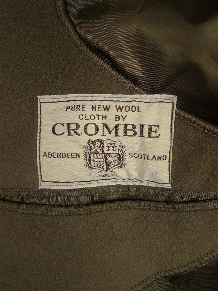 26/0102 near immaculate bespoke tailor extra-heavyweight crombie melton wool d/b british warm overcoat coat 38-39