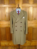 26/0103 vintage extra-heavyweight crombie melton wool d/b british warm overcoat coat 41-42
