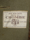 26/0103 vintage extra-heavyweight crombie melton wool d/b british warm overcoat coat 41-42