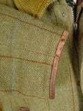 26/0098 superb vintage norton field sports (norton & son) savile row bespoke green wp check shooting field coat 42
