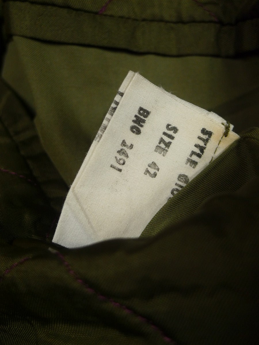 26/0098 superb vintage norton field sports (norton & son) savile row bespoke green wp check shooting field coat 42