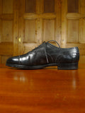 26/0081 edward green custom grade black leather brogue shoe uk 7.5