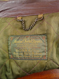 26/0098 superb vintage norton field sports (norton & son) savile row bespoke green wp check shooting field coat 42