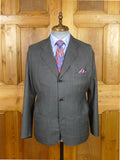26/0115 beautiful luis herrera sevilla bespoke grey / blue wp check superfine wool suit 39 short