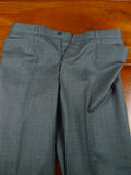 26/0115 beautiful luis herrera sevilla bespoke grey / blue wp check superfine wool suit 39 short