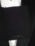 26/0116 canvassed wensum company black wool evening tailcoat & trouser suit 45-46 long