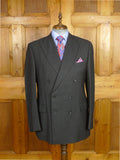 26/0113 immaculate vintage hackett london grey worsted & mohair d/b suit 43 long