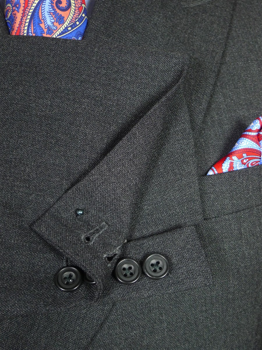 26/0113 immaculate vintage hackett london grey worsted & mohair d/b suit 43 long
