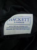 26/0113 immaculate vintage hackett london grey worsted & mohair d/b suit 43 long