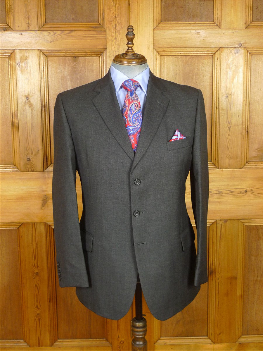 26/0117 vintage hackett london grey worsted wool suit 42 regular
