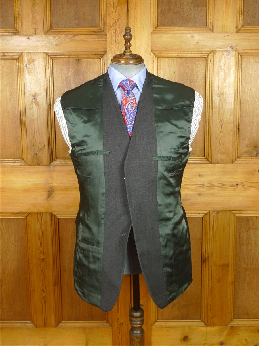 26/0117 vintage hackett london grey worsted wool suit 42 regular