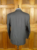26/0119 vintage hackett london grey herringbone wool suit 46 regular