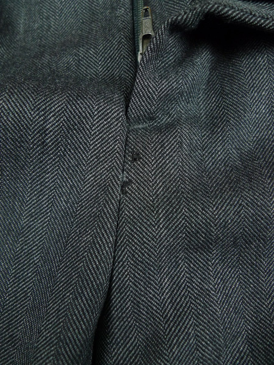 26/0119 vintage hackett london grey herringbone wool suit 46 regular