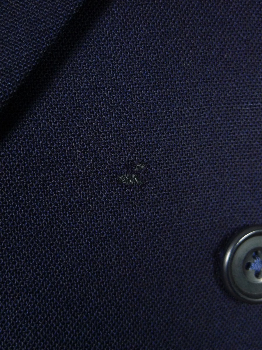 26/0120 vintage hackett london navy blue worsted super 120s d/b wool suit 44 regular