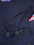 26/0120 vintage hackett london navy blue worsted super 120s d/b wool suit 44 regular
