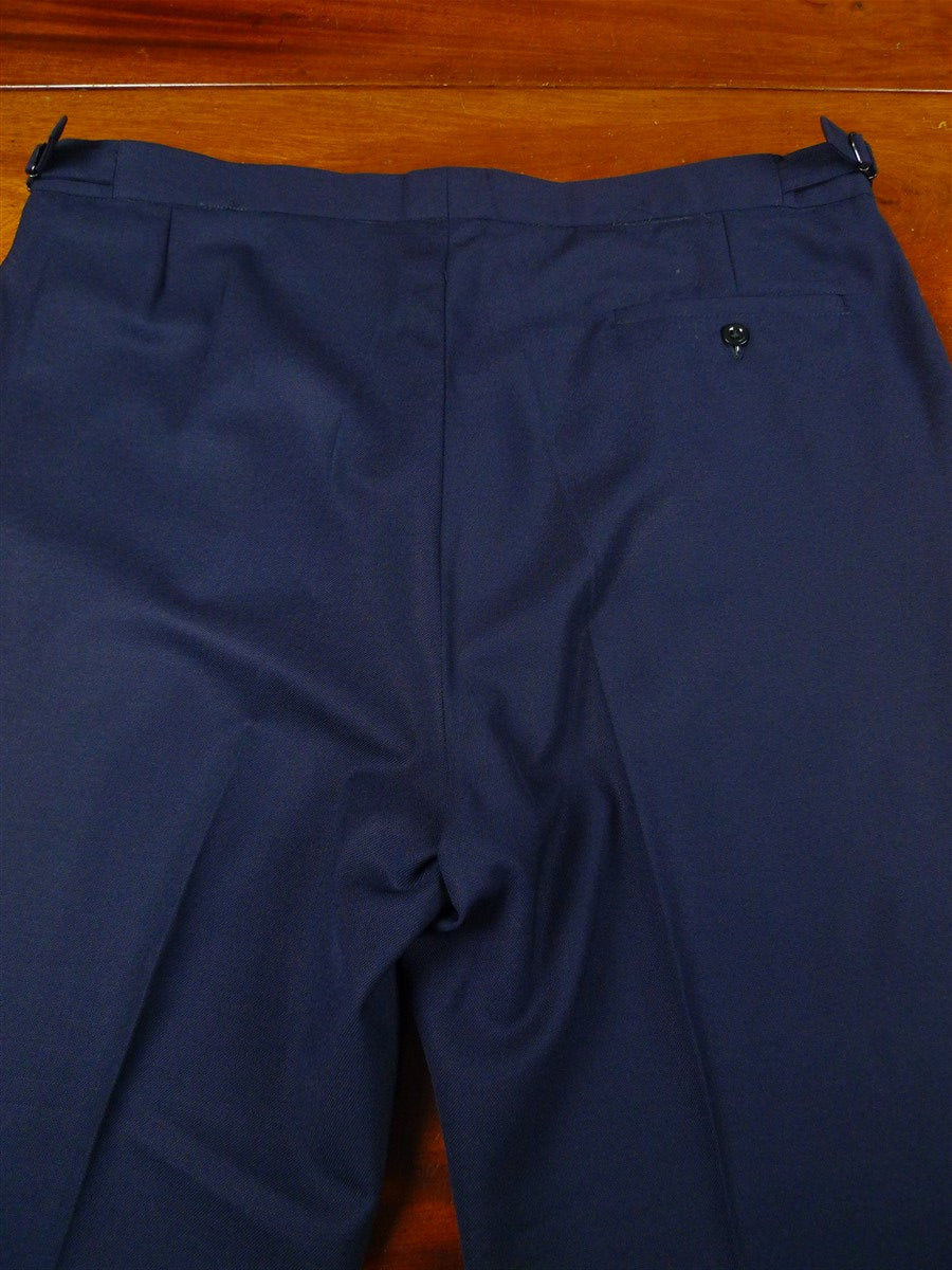 26/0120 vintage hackett london navy blue worsted super 120s d/b wool suit 44 regular