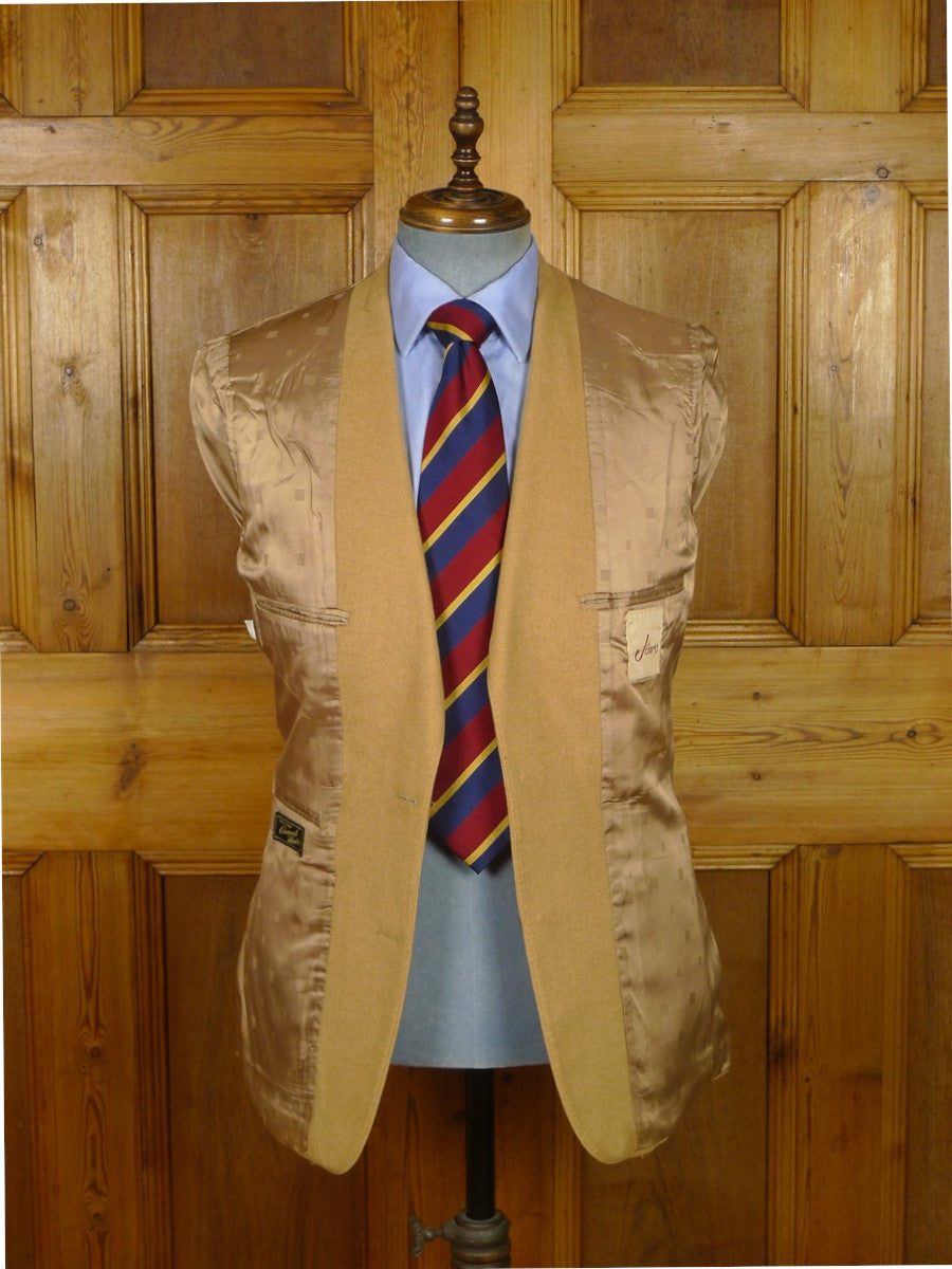 26/0123 vintage 100% fine camelhair patch pocket sports jacket blazer 37 regular