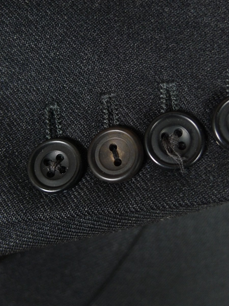 26/0112 vintage hackett london heavyweight grey worsted d/b suit 42 long